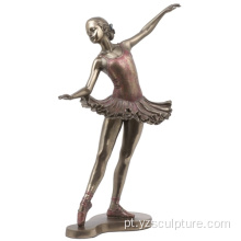 Estátua de bailarina Ballet Bronze elegante à venda